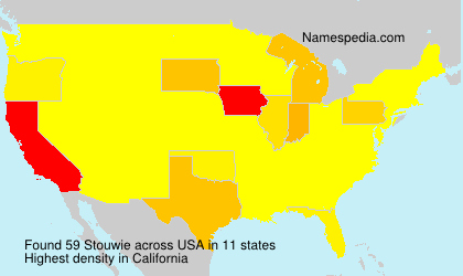 Surname Stouwie in USA Surname Stouwie in USA