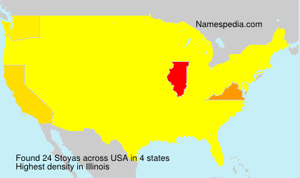 Surname Stoyas in USA
