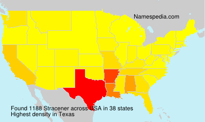 Surname Stracener in USA