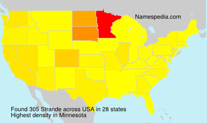 Surname Strande in USA Surname Strande in USA