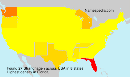 Surname Strandhagen in USA Surname Strandhagen in USA