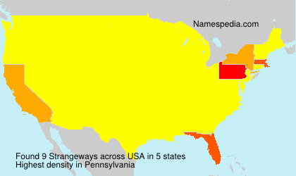Surname Strangeways in USA Surname Strangeways in USA