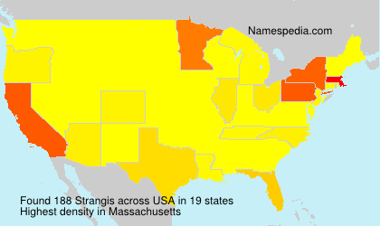 Surname Strangis in USA Surname Strangis in USA