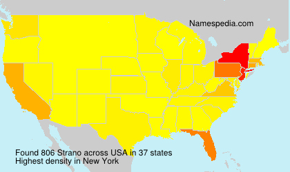 Surname Strano in USA Surname Strano in USA