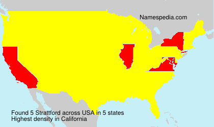 Surname Strattford in USA