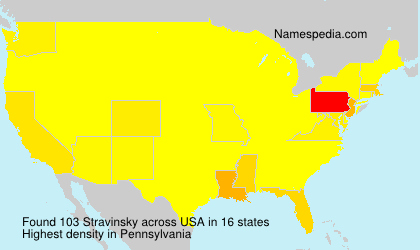 Surname Stravinsky in USA Surname Stravinsky in USA