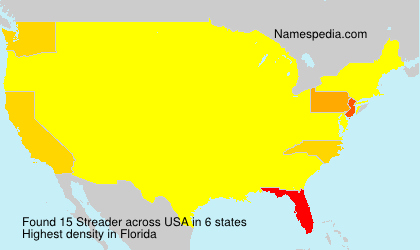 Surname Streader in USA Surname Streader in USA