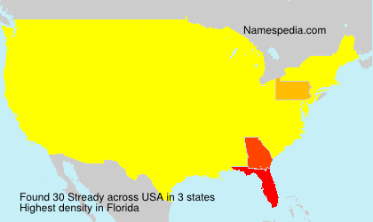 Surname Stready in USA Surname Stready in USA