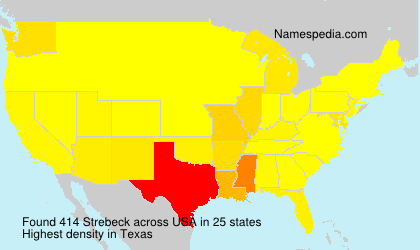 Surname Strebeck in USA Surname Strebeck in USA