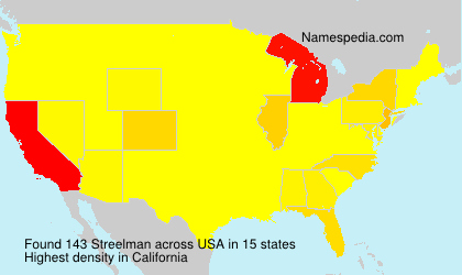 Surname Streelman in USA Surname Streelman in USA