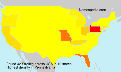 Surname Streibig in USA Surname Streibig in USA