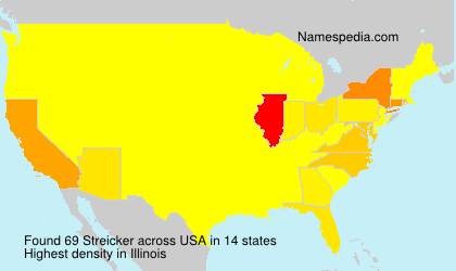 Surname Streicker in USA Surname Streicker in USA
