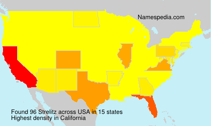 Surname Strelitz in USA Surname Strelitz in USA