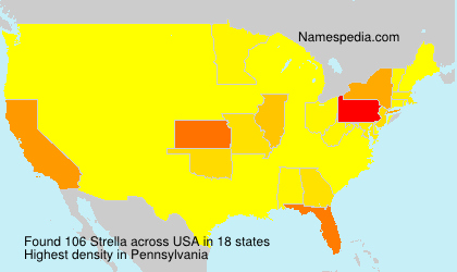 Surname Strella in USA Surname Strella in USA