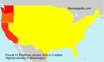 Surname Strellman in USA Surname Strellman in USA