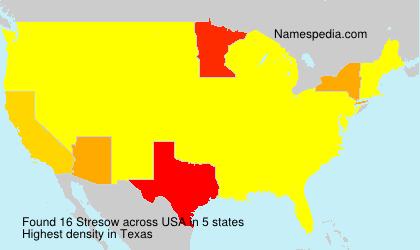 Surname Stresow in USA Surname Stresow in USA