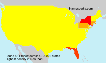 Surname Stricoff in USA Surname Stricoff in USA