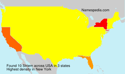 Surname Striem in USA Surname Striem in USA