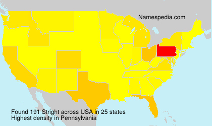 Surname Stright in USA Surname Stright in USA