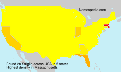 Surname Striglio in USA Surname Striglio in USA