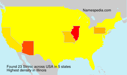 Surname Strinic in USA Surname Strinic in USA