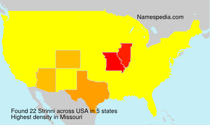 Surname Strinni in USA Surname Strinni in USA