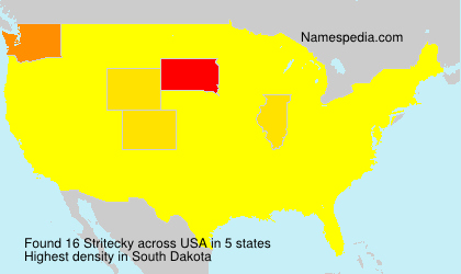 Surname Stritecky in USA Surname Stritecky in USA