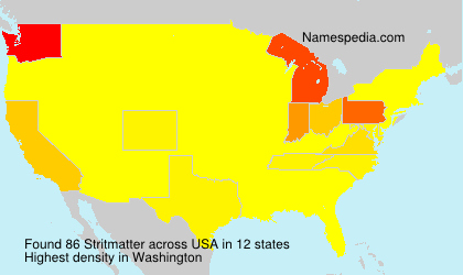Surname Stritmatter in USA Surname Stritmatter in USA