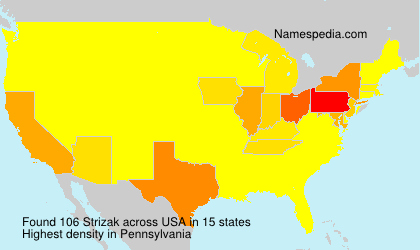 Surname Strizak in USA Surname Strizak in USA