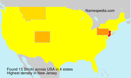 Surname Strizki in USA Surname Strizki in USA