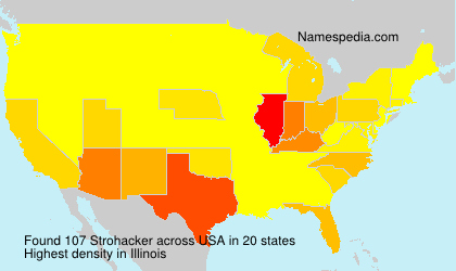 Surname Strohacker in USA Surname Strohacker in USA