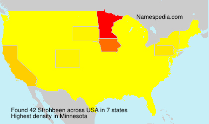 Surname Strohbeen in USA