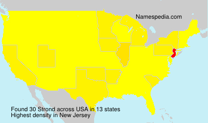 Surname Strond in USA Surname Strond in USA