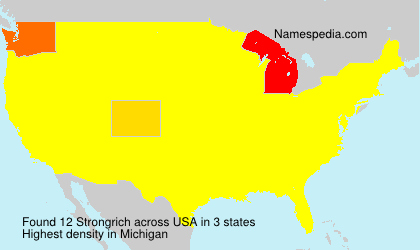 Surname Strongrich in USA Surname Strongrich in USA