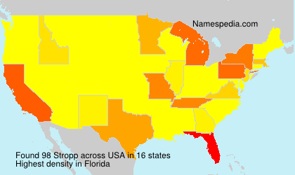 Surname Stropp in USA Surname Stropp in USA