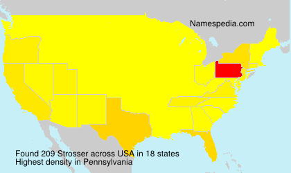 Surname Strosser in USA Surname Strosser in USA