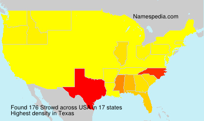 Surname Strowd in USA Surname Strowd in USA