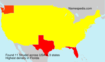 Surname Strudel in USA Surname Strudel in USA