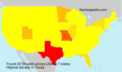 Surname Strudell in USA Surname Strudell in USA