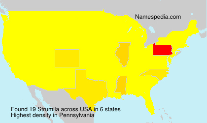 Surname Strumila in USA Surname Strumila in USA
