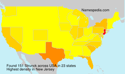 Surname Strunck in USA Surname Strunck in USA