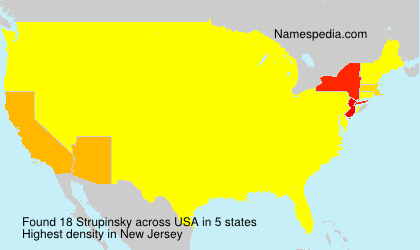 Surname Strupinsky in USA Surname Strupinsky in USA