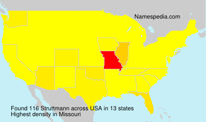 Surname Struttmann in USA Surname Struttmann in USA