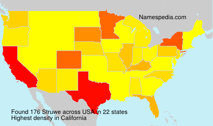 Surname Struwe in USA Surname Struwe in USA