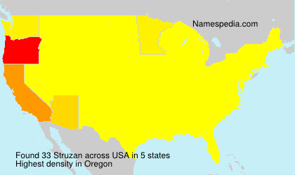 Surname Struzan in USA
