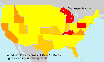 Surname Stuban in USA Surname Stuban in USA