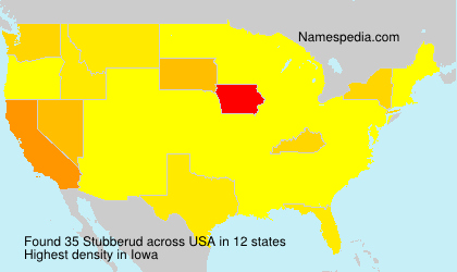 Surname Stubberud in USA Surname Stubberud in USA