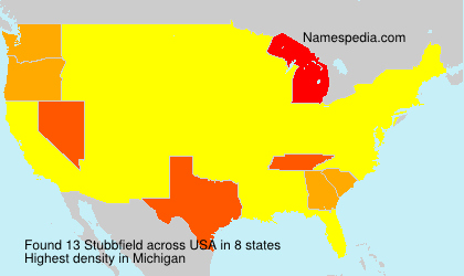 Surname Stubbfield in USA Surname Stubbfield in USA