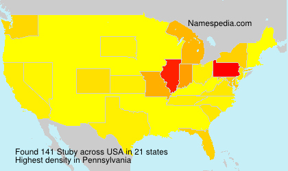 Surname Stuby in USA Surname Stuby in USA
