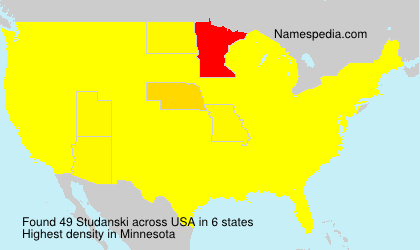 Surname Studanski in USA Surname Studanski in USA